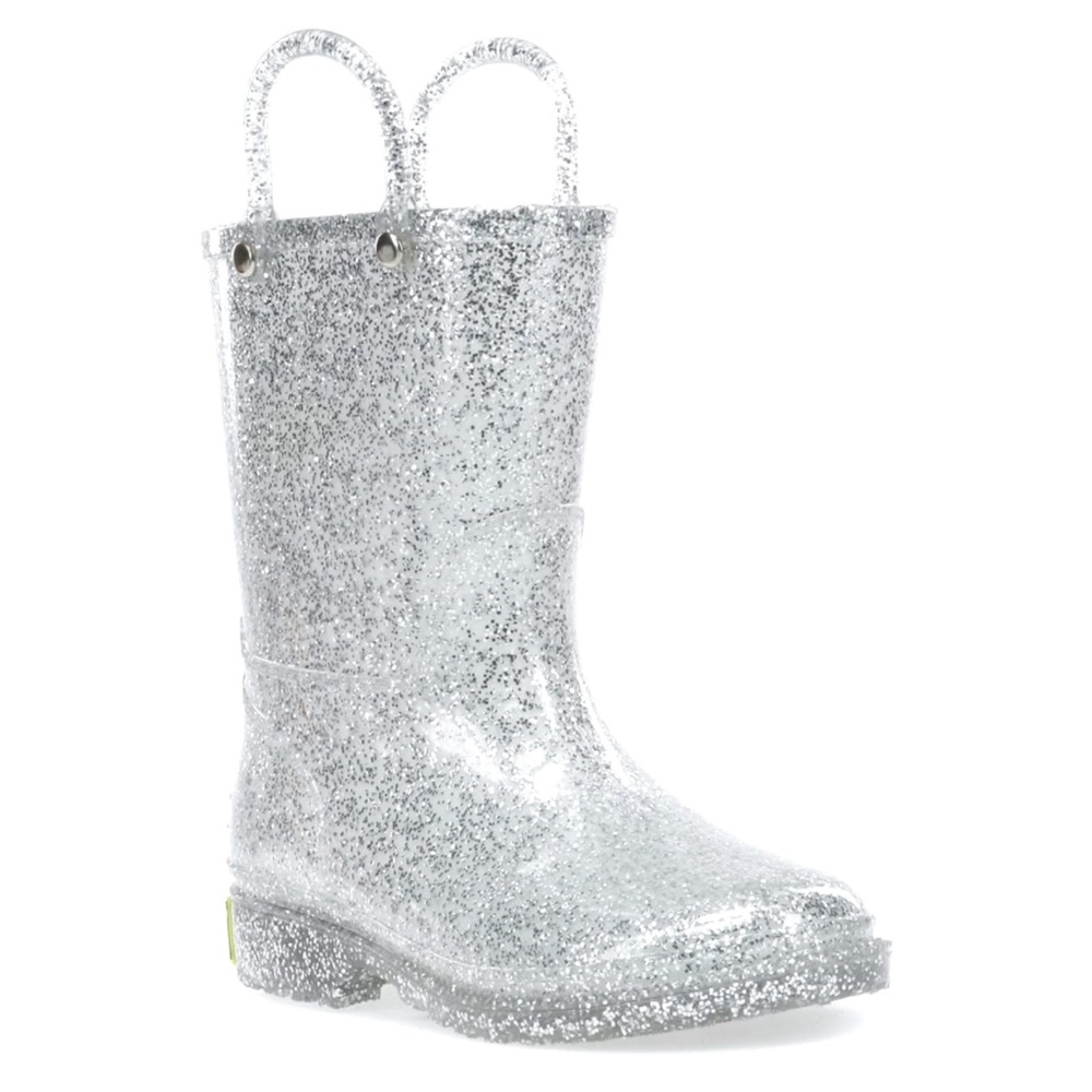 Western Chief Girl's Glitter Waterproof Rain Boot